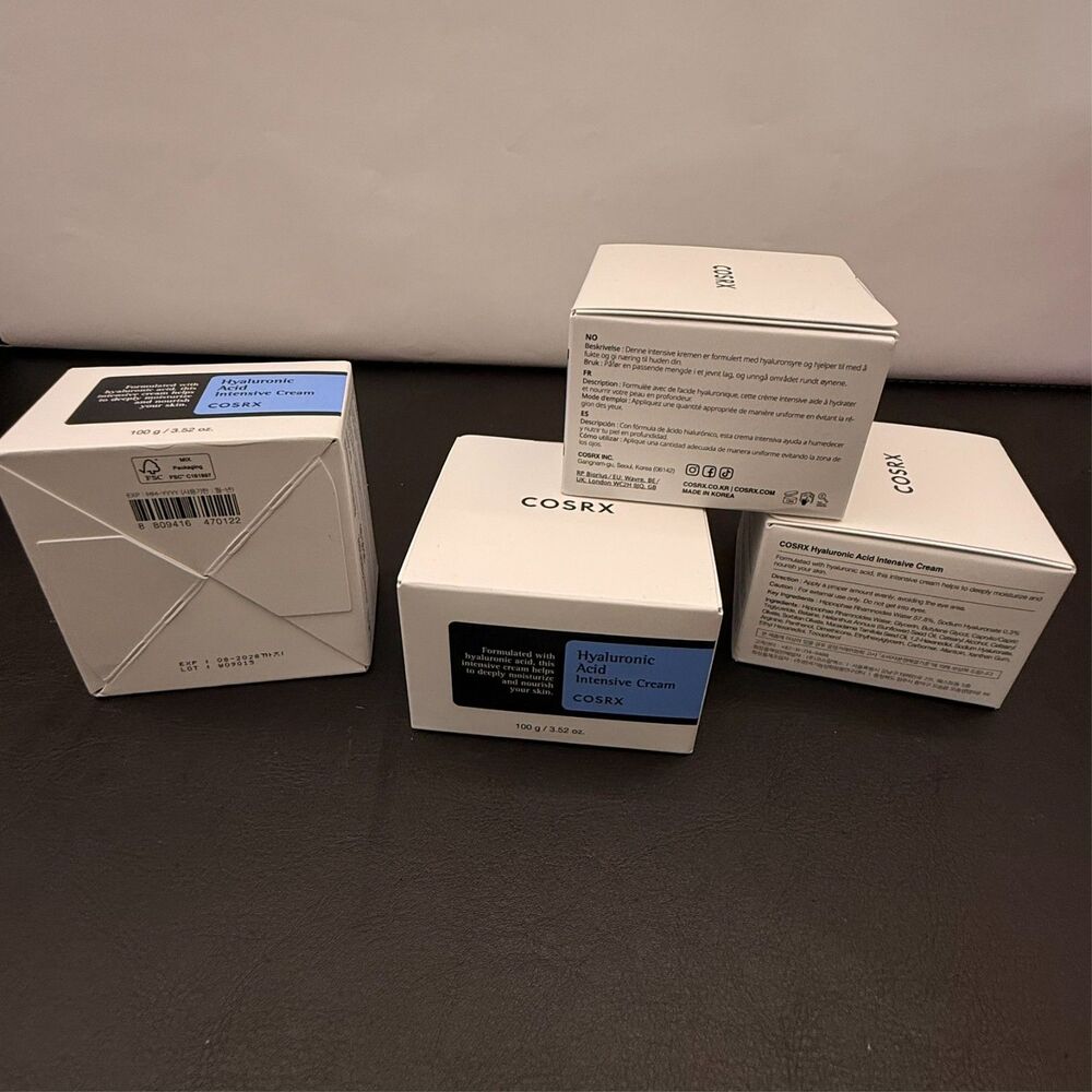 Lot of Four COSRX Hyaluronic Acid Intensive Cream Nourishing Hydrating NEW